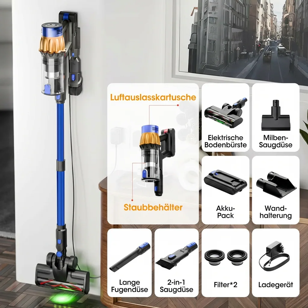 Komplettes Zubehör — alles im Lieferumfang enthalten