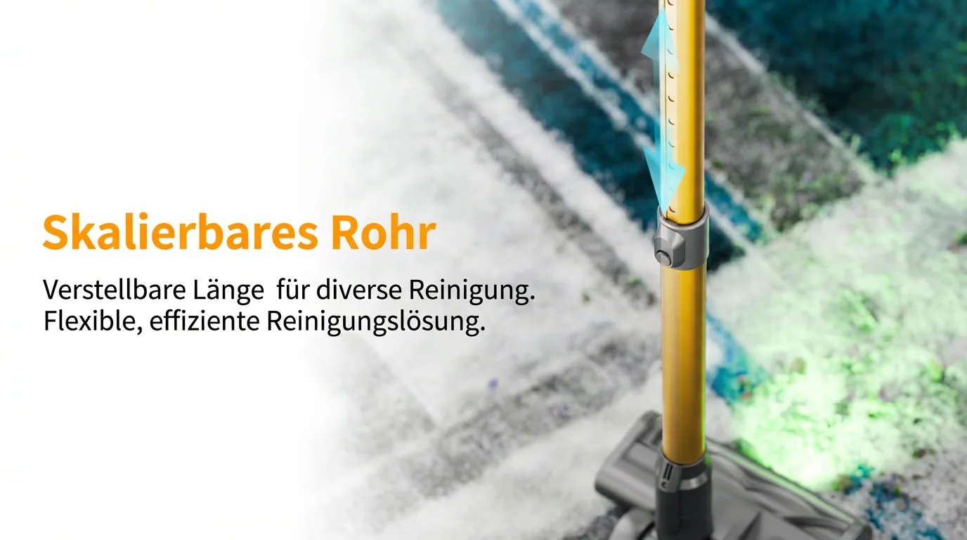 Verstellbare Länge — von Boden bis Decke, immer die richtige Länge